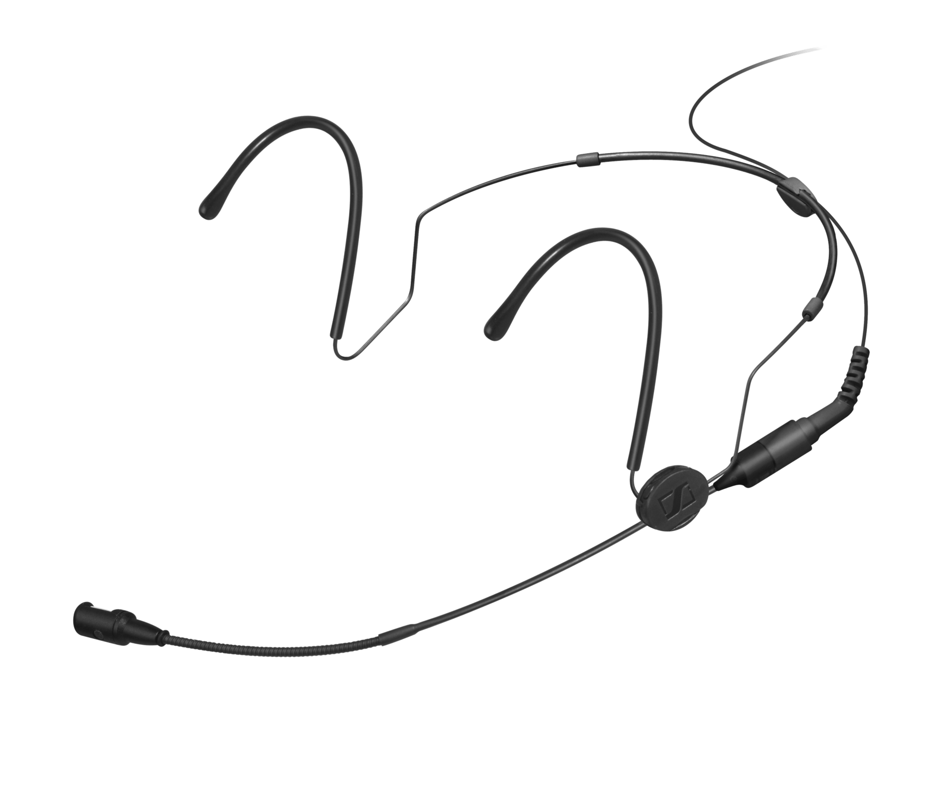 Black Sennheiser HSP 4 headset microphone side view
