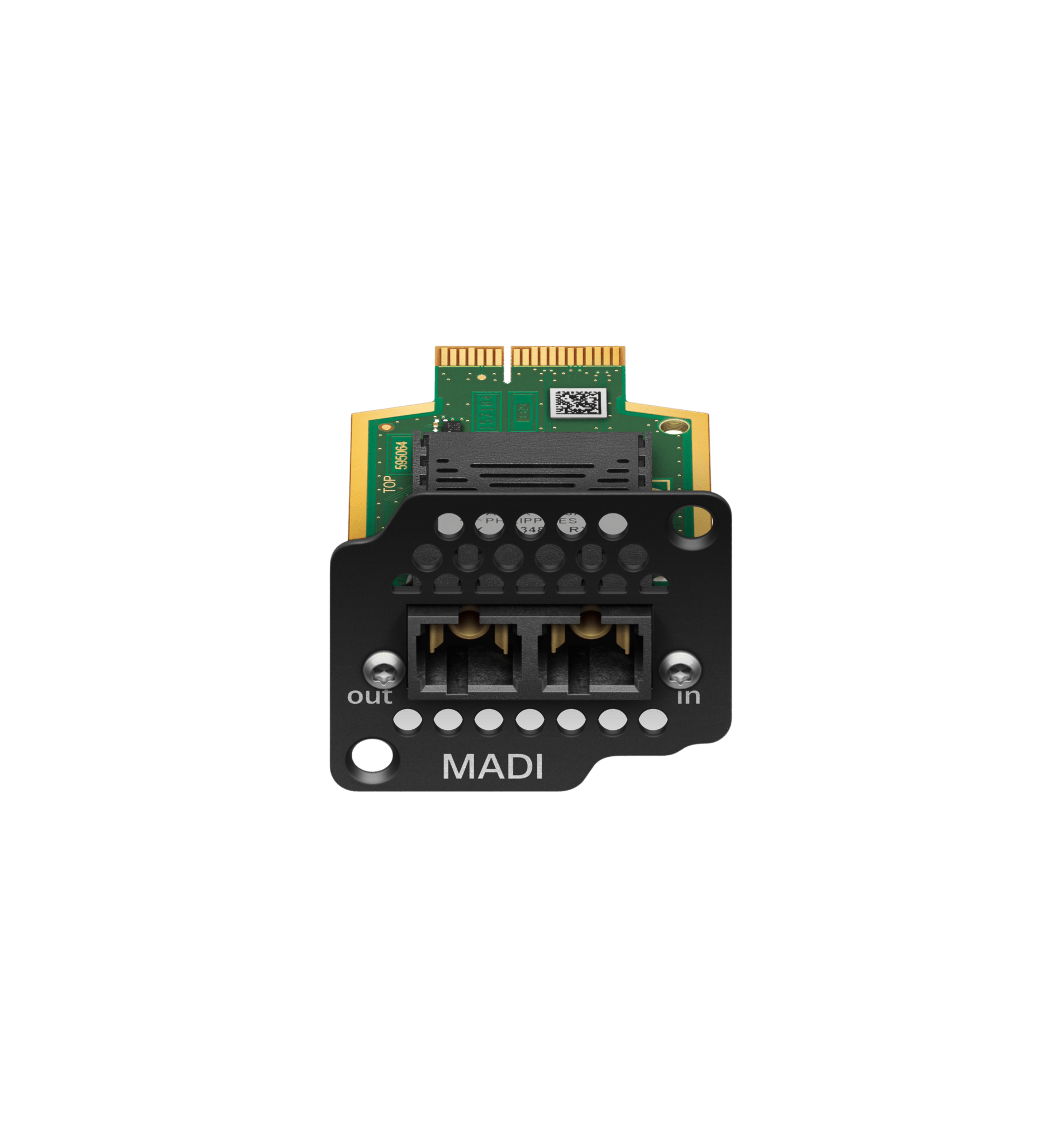 Spectera_MADI_Card_OM_Product_Shot_Cutout_Iso_Top_View