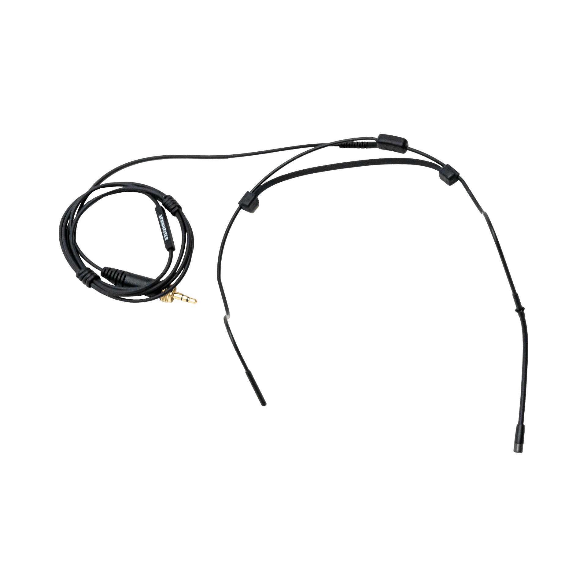 Black HS2 Headset with Neckband_Top Down_Transparent