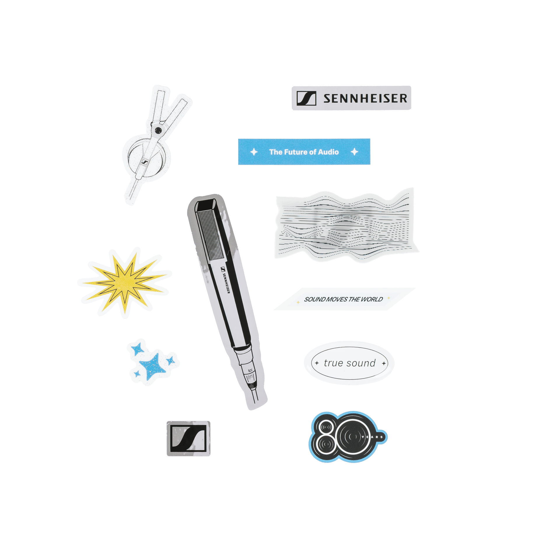 Logo Sennheiser Sound Sennheiser Sticker, image size:1920x1920