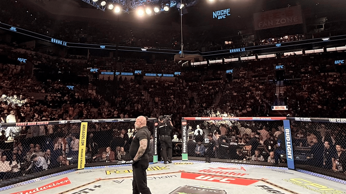 "We primarily use Sennheiser because we trust in their reliability and accuracy across the different individual mics. We place up to 8 MKH 416's around the arena to capture the roar of the UFC fans in an attempt to get the energy of the crowd to translate to our viewers at home."
