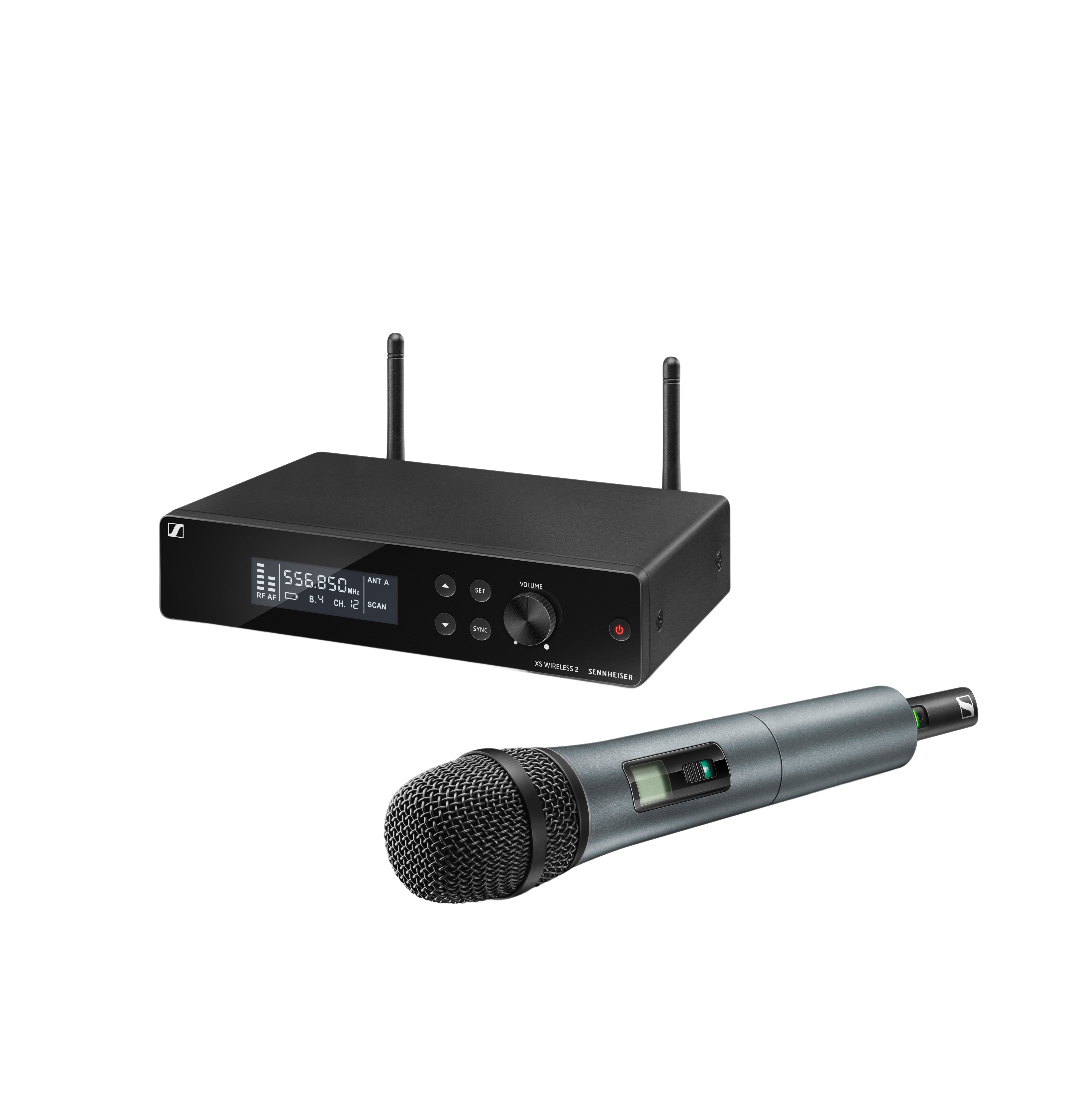 Professional Uhf Wireless Microphone With 2 Handheld Vocal Microphone