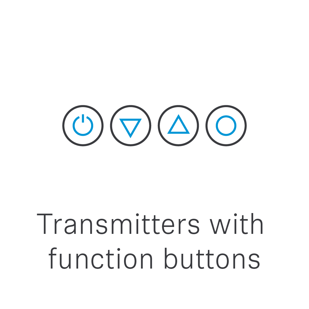 Transmitter function buttons icons.