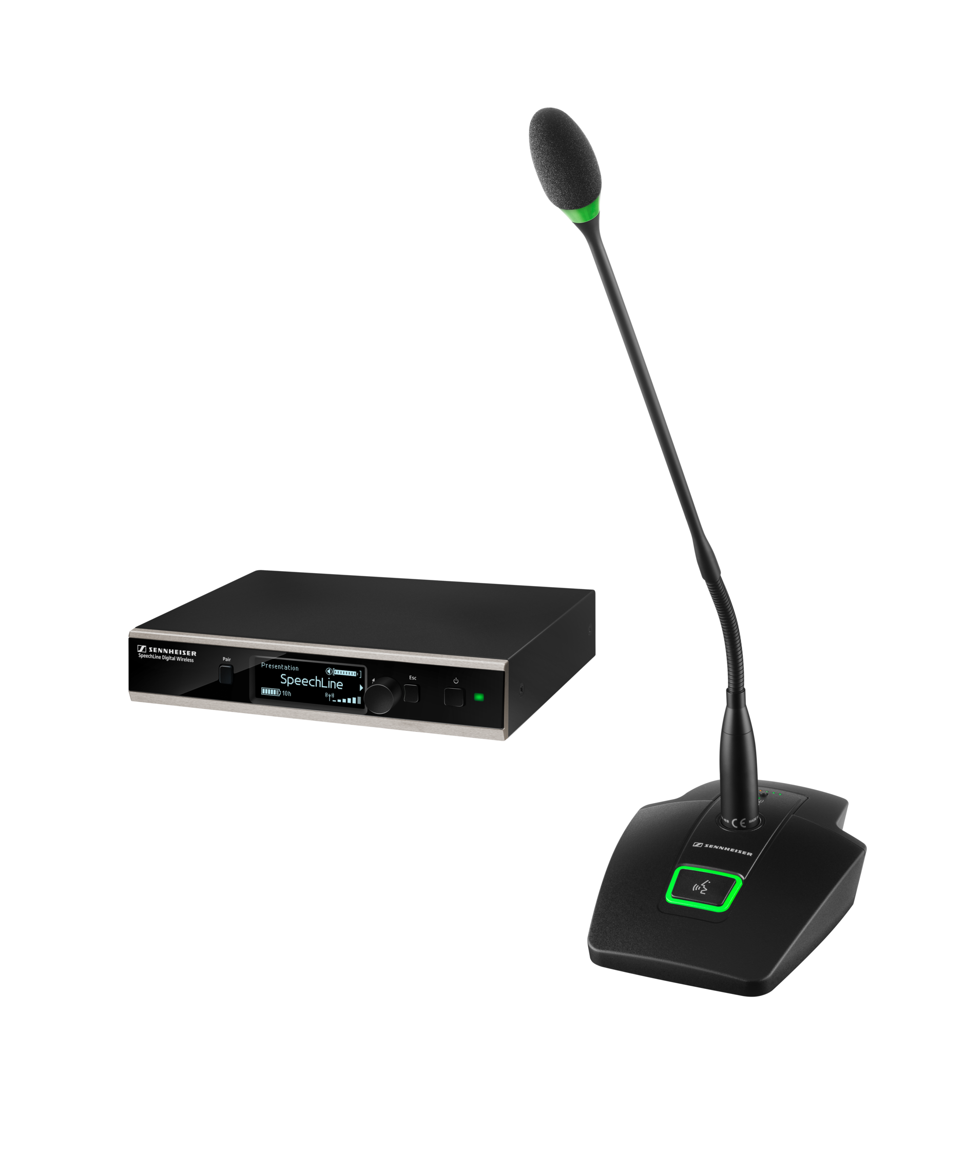 Wireless table base set SL TS 153 GN L Set DW Sennheiser