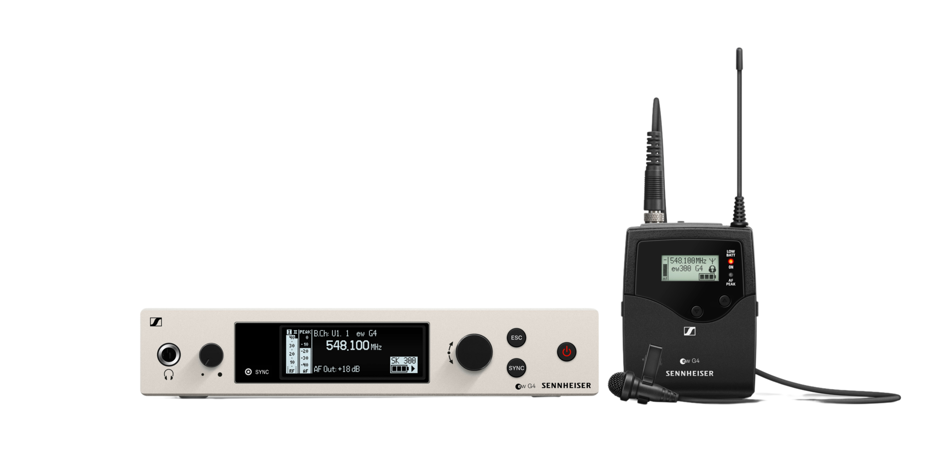 Wireless lavalier microphone system EW 300 G4 ME2 RC